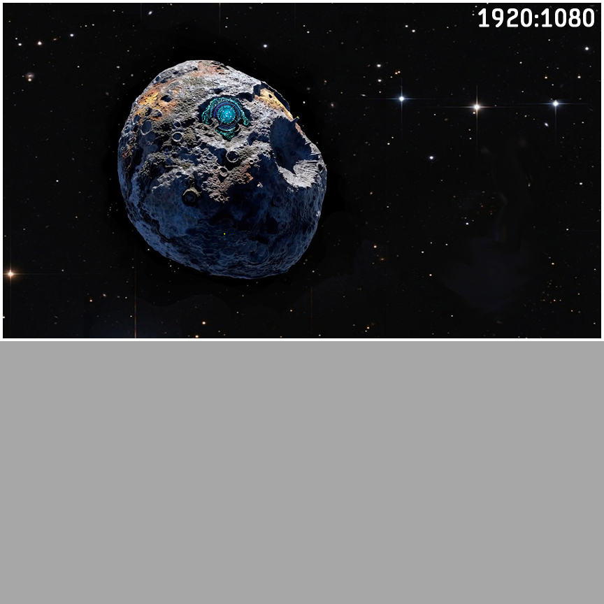 the Asteroid as a 1920x1080 landscape
