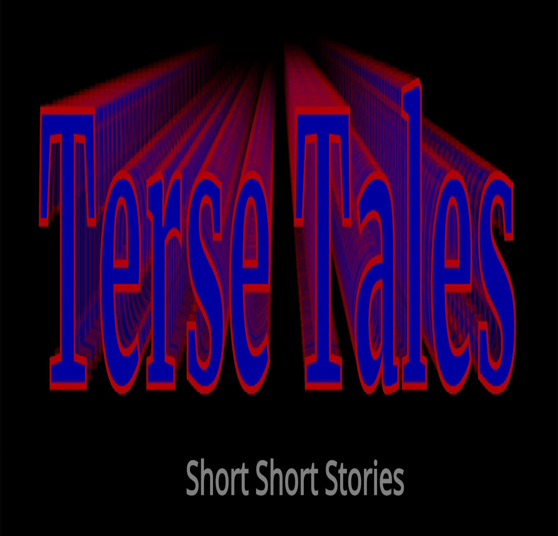 Terse Tales letters as expanding zoom with subtitle text Short Short Stories